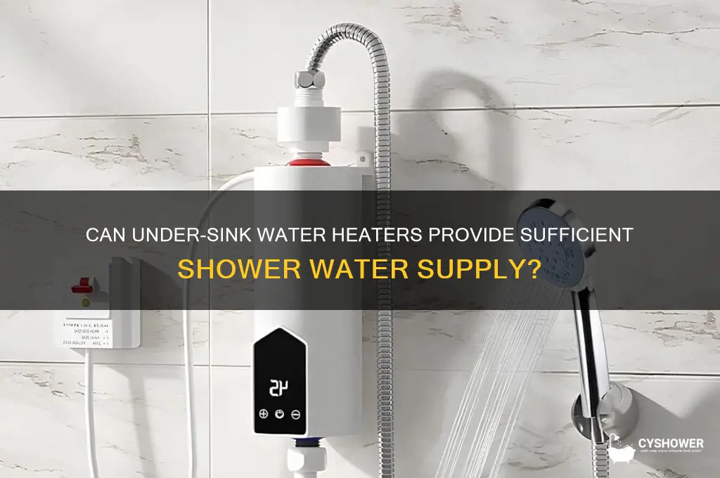 can under sink water heater supply enough water for shower