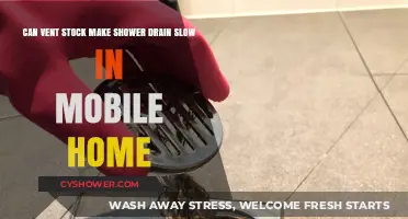 Can Vent Stock Cause Slow Shower Drains in Mobile Homes?