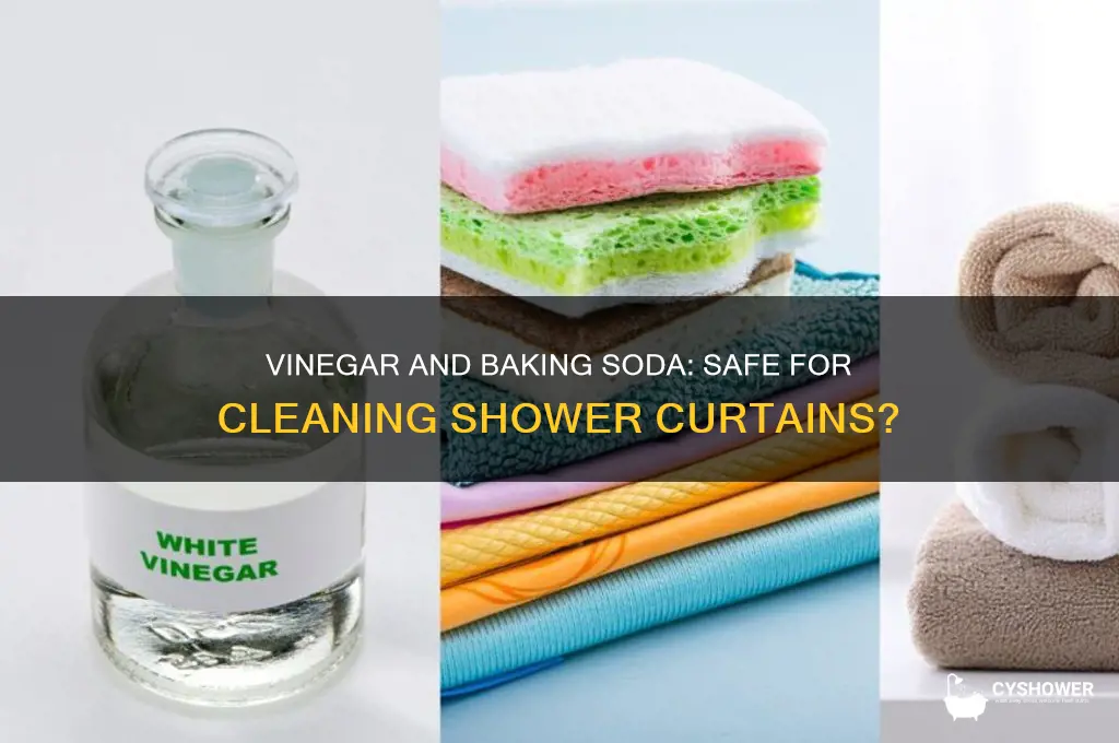 can vinegar and baking soda be added to shower curtain