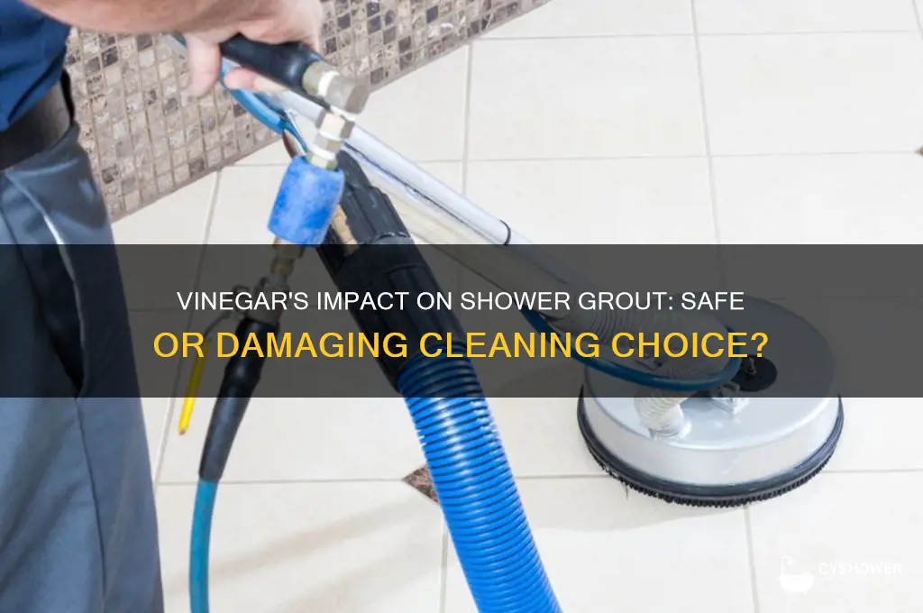 can vinegar harm shower grout