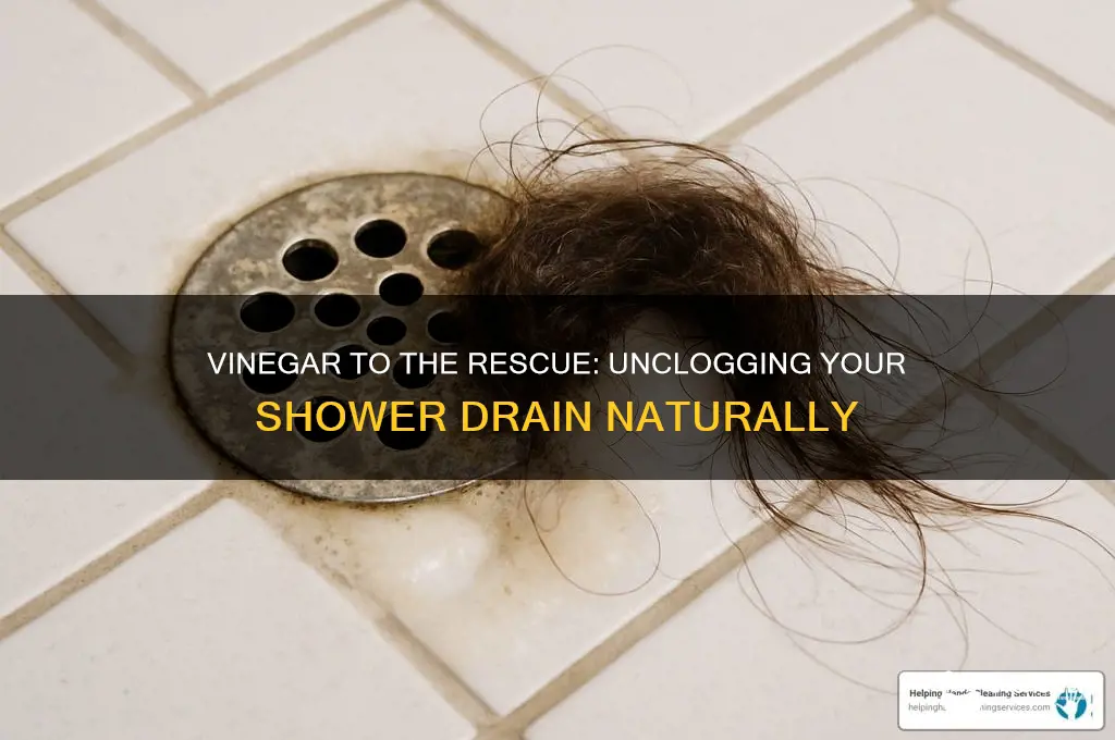 can vinegar unclog a shower drain