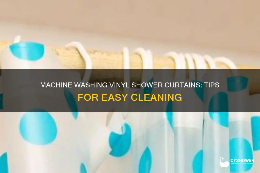 can vinyl shower curtain machine washed
