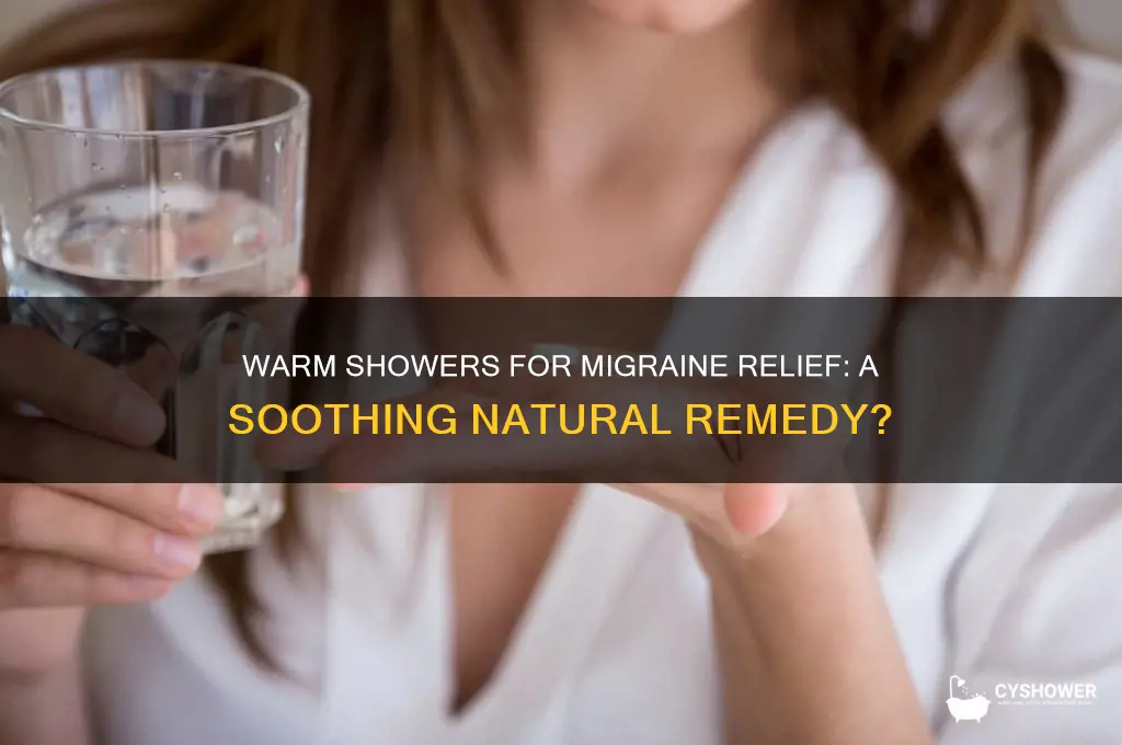 can warm shower help migraine