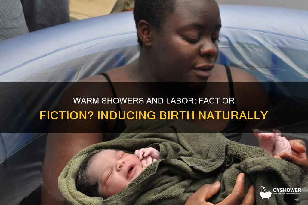 can warm shower induce labor