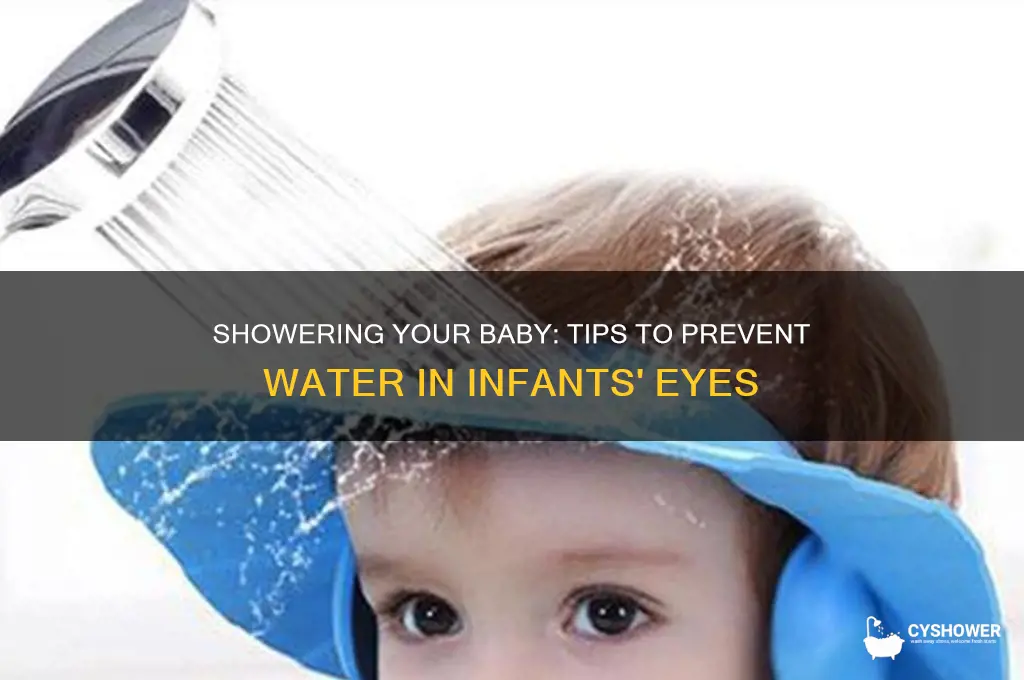 can water gets into infants eyes during shower