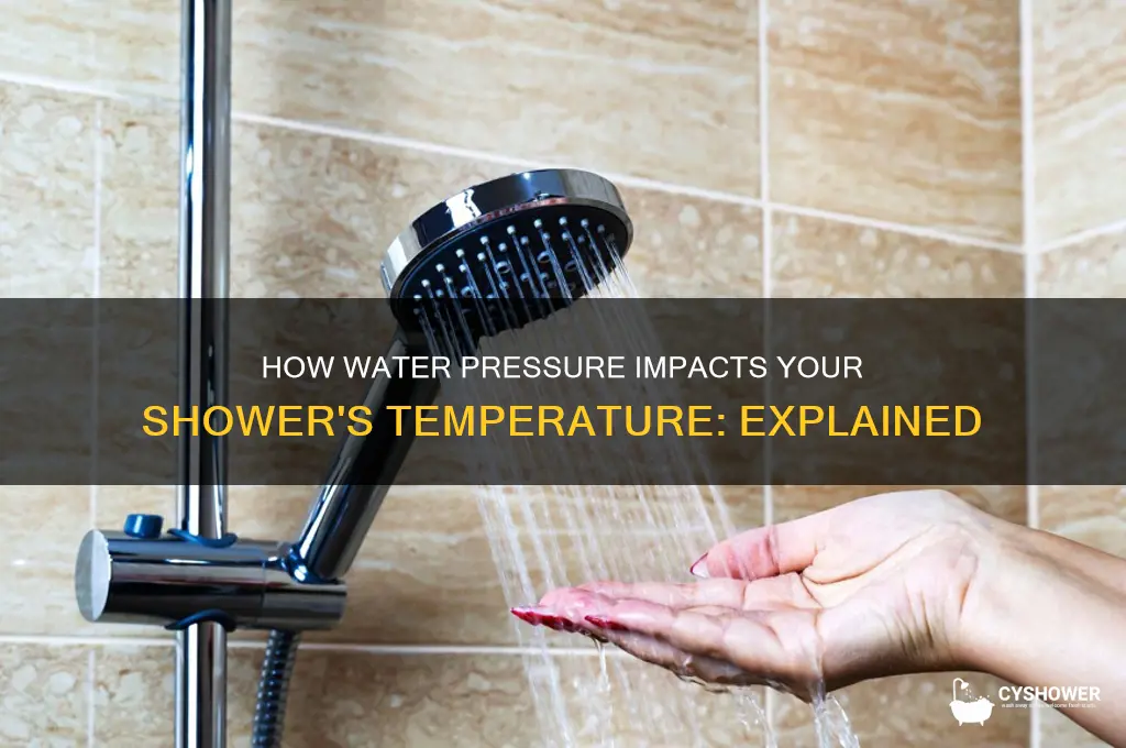 can water pressure affect shower temperature