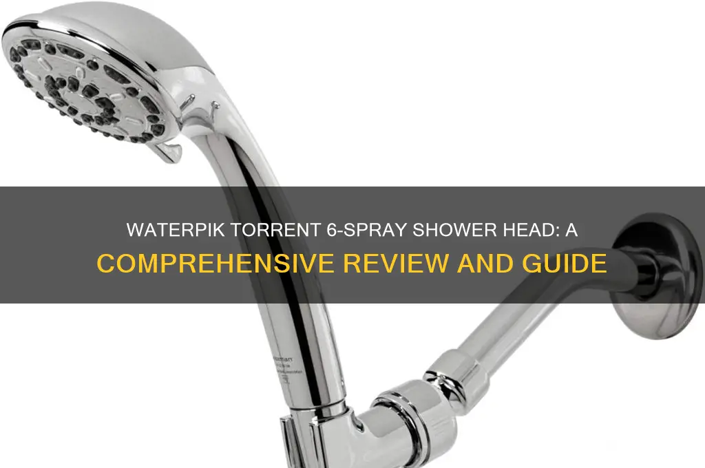 can waterpik torrent 6-spray 6 in fixed shower head