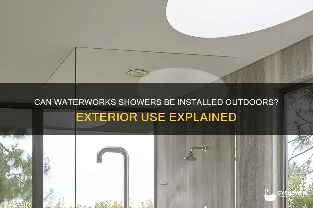 can waterworks shower be exterior