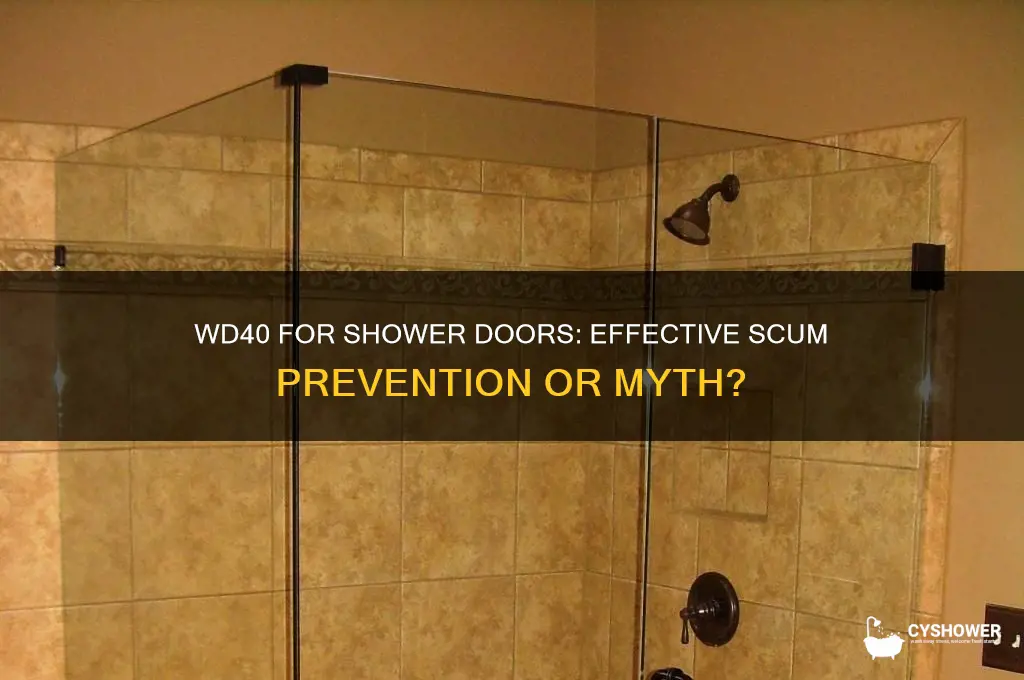 can wd40 prevent scum off shower doors