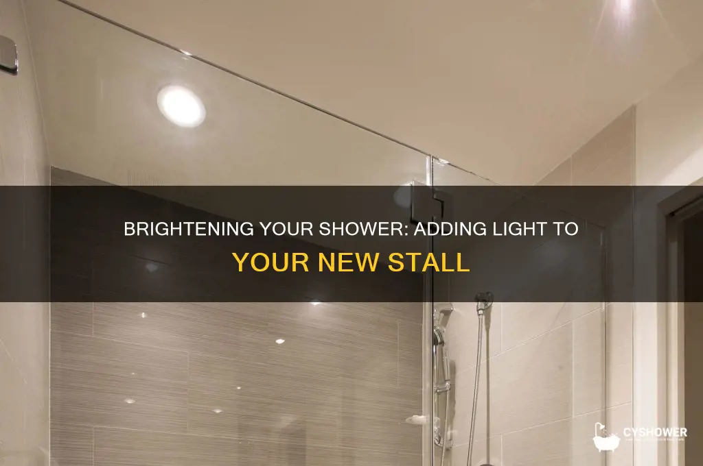 can we have a light in our new shower stall