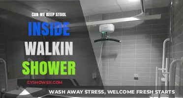 Is It Hygienic to Store Stool Inside a Walk-In Shower?