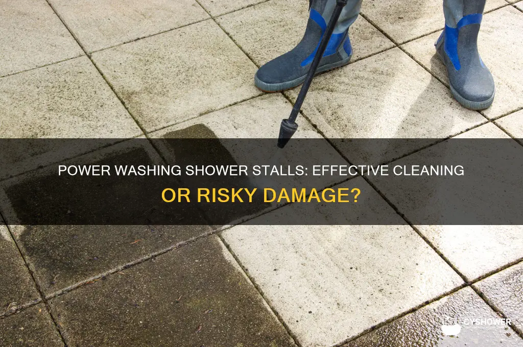 can we power wash shower stall