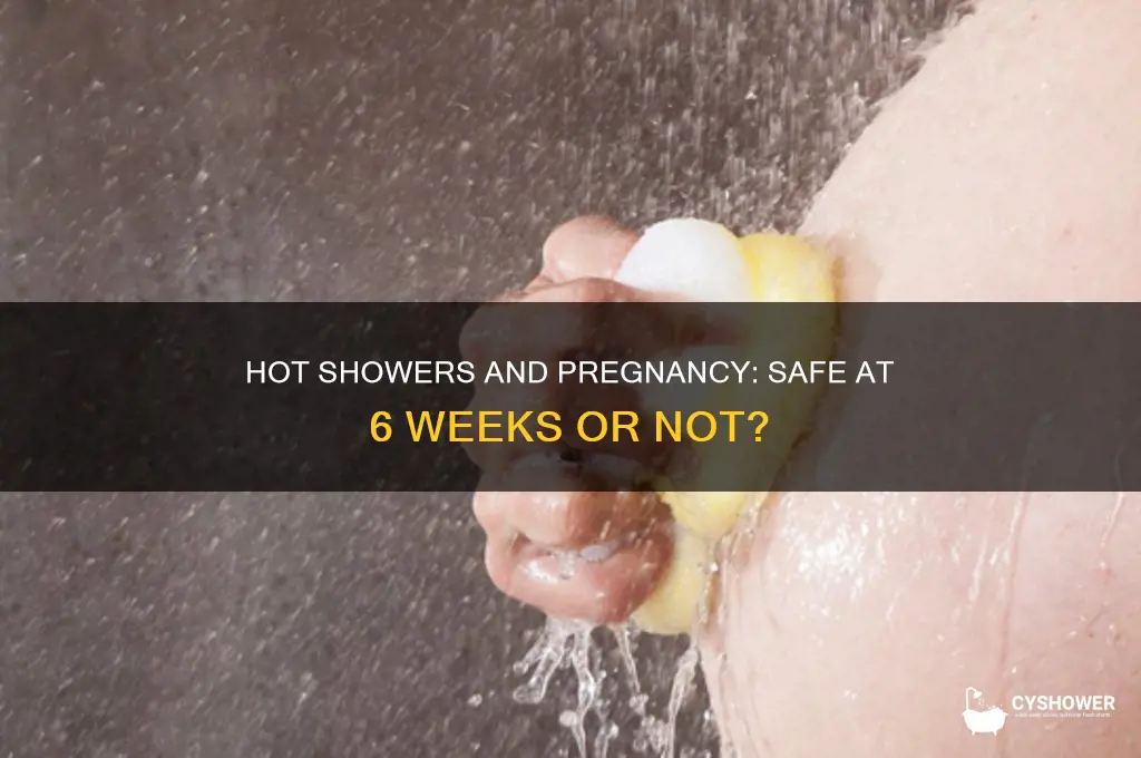can we take hot shower during 6th week pregnancy