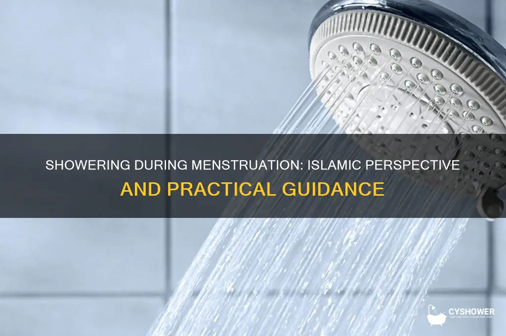 can we take shower during periods in islam