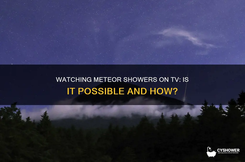 can yiu eatch metoer shower on tv