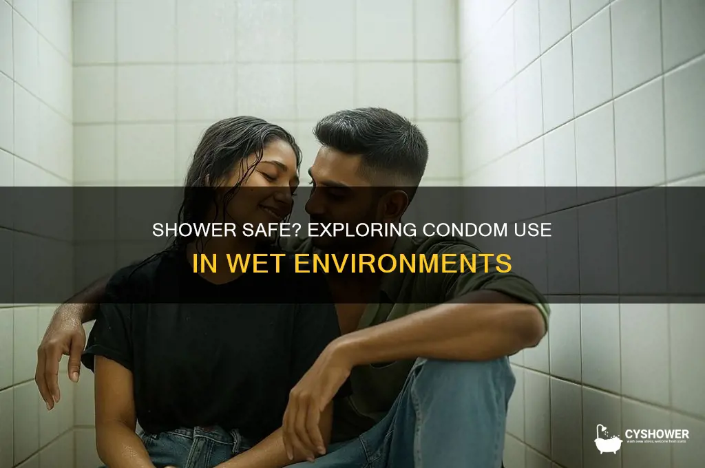 can yiu wear a condom in the shower