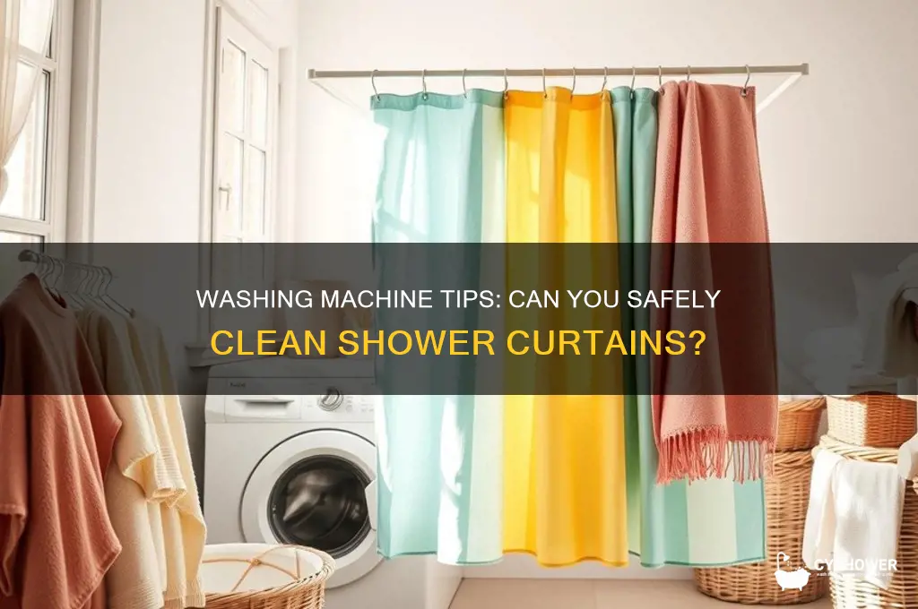 can yo throw shower curtain in washing machine