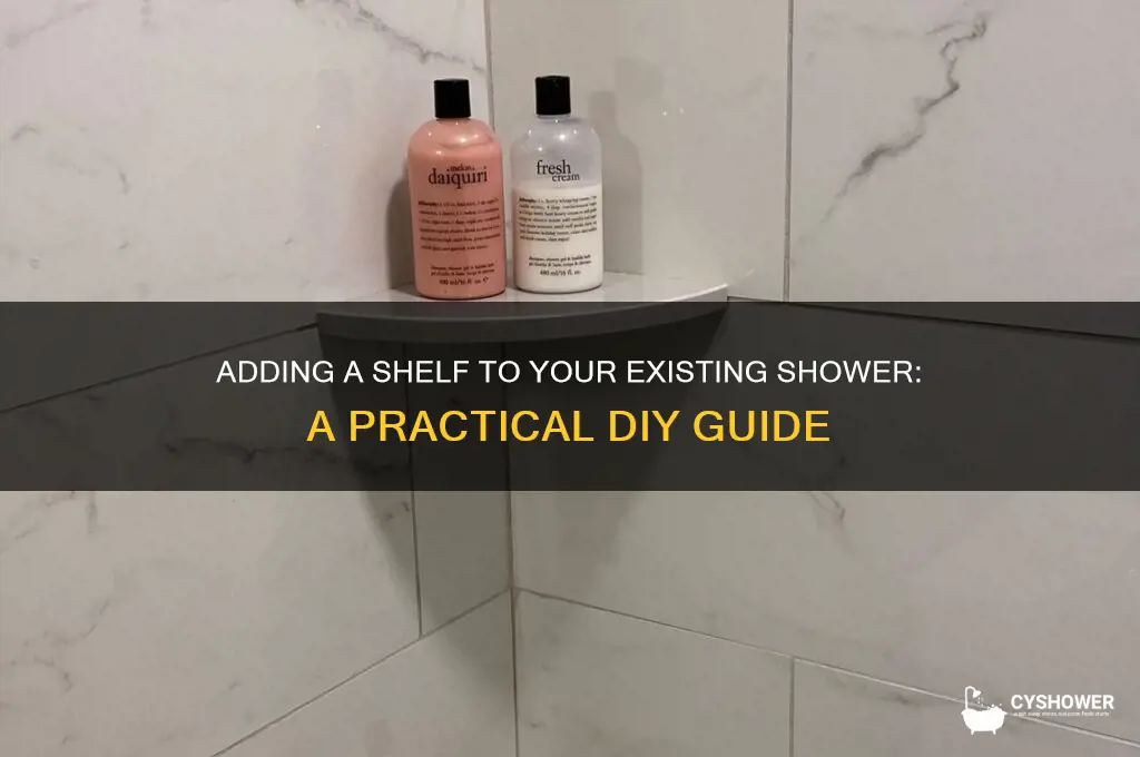 can you add a shelf to an existing shower
