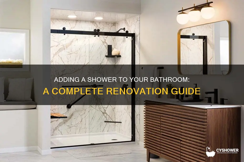 can you add a shower to a bathrrom