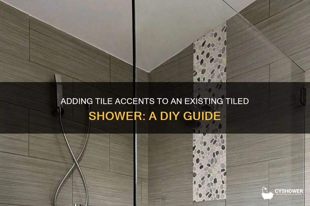 can you add a tile accent to already tiled shower