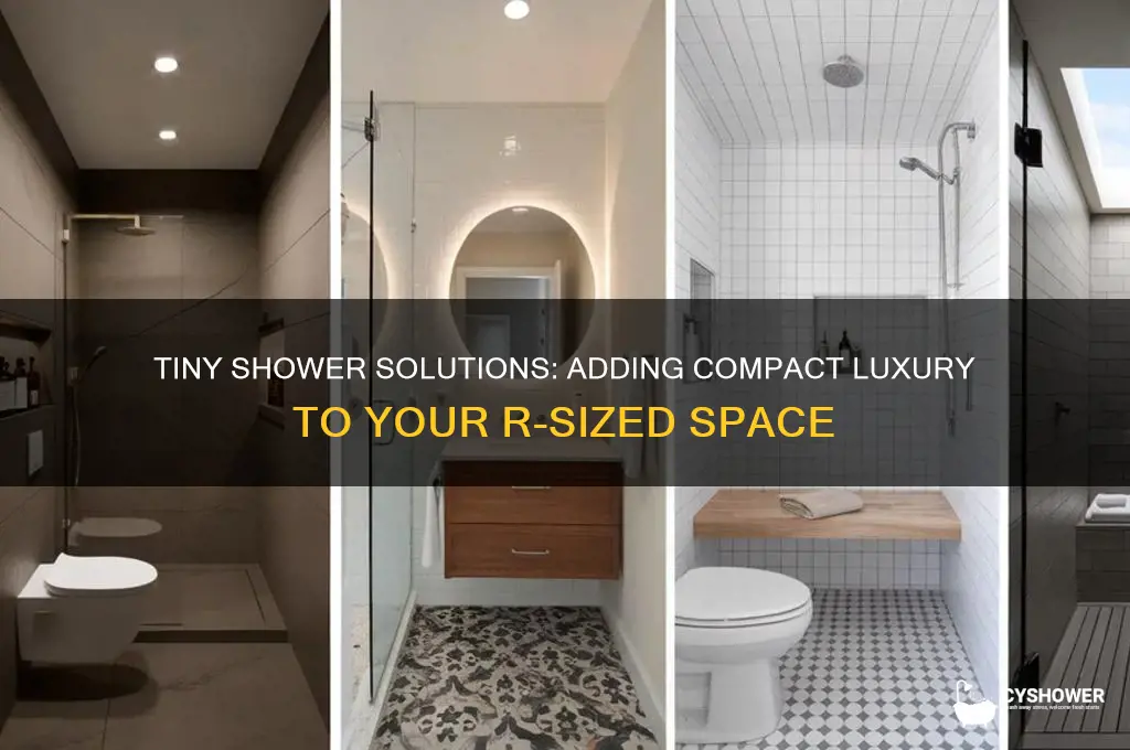 can you add a tiny shower to an r