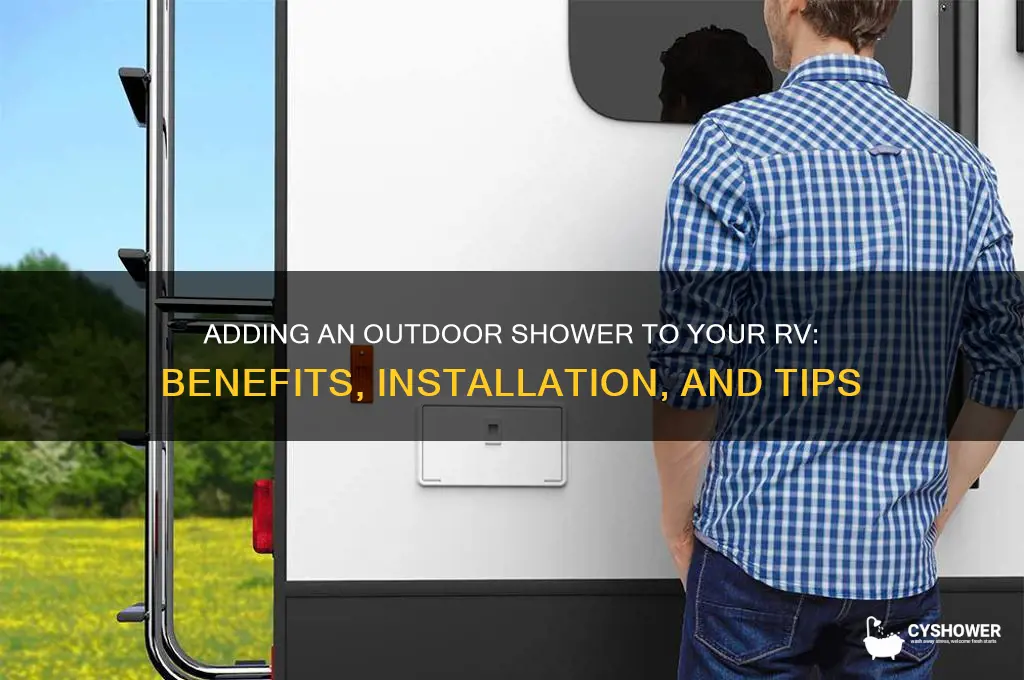 can you add an outdoor shower to an rv