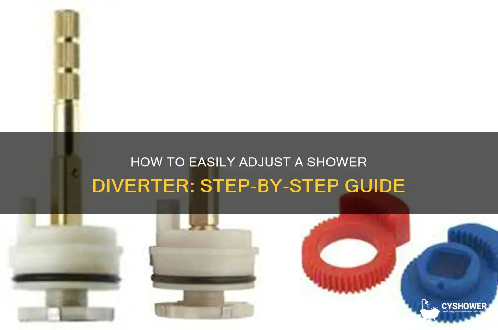 can you adjust a shower diverter