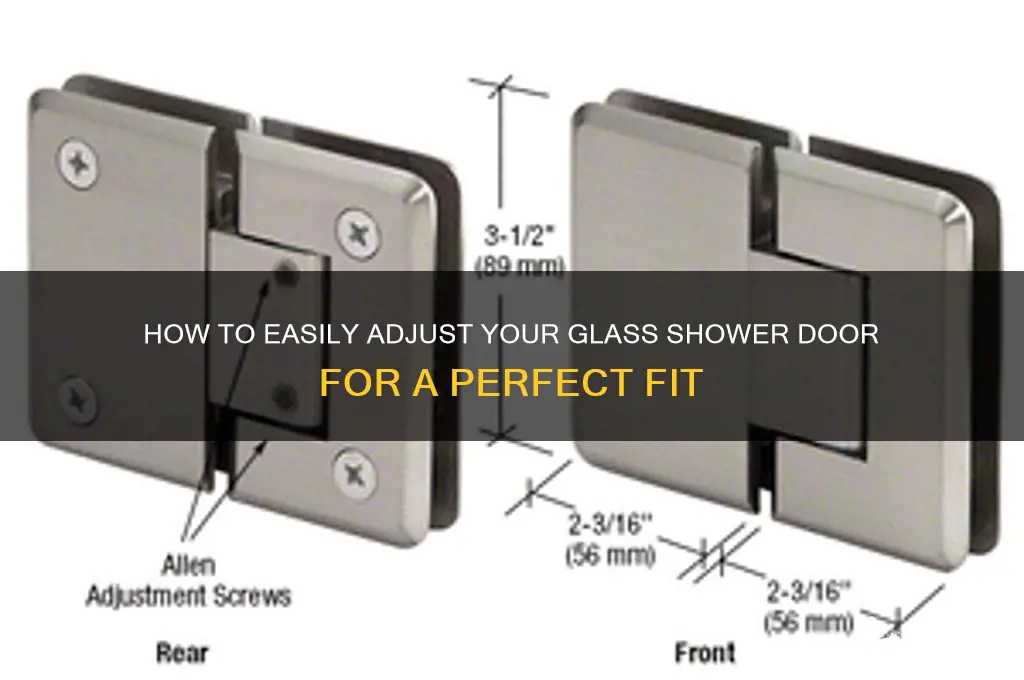 can you adjust glass shower door