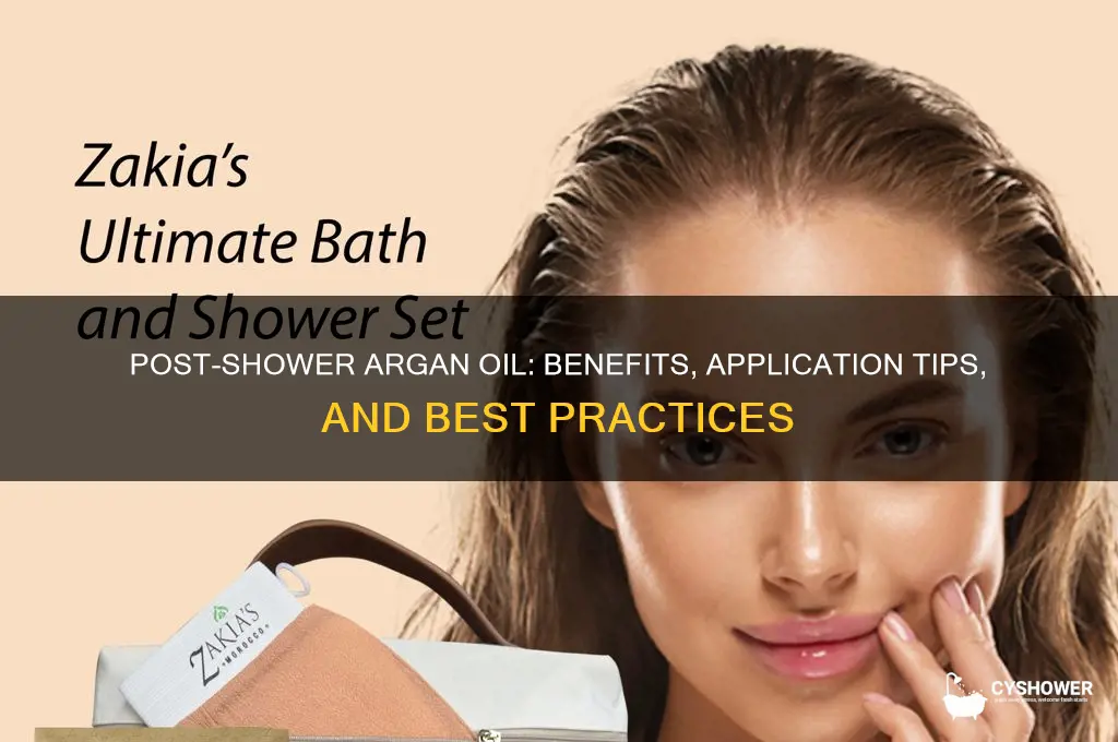 can you apply argan oil after shower