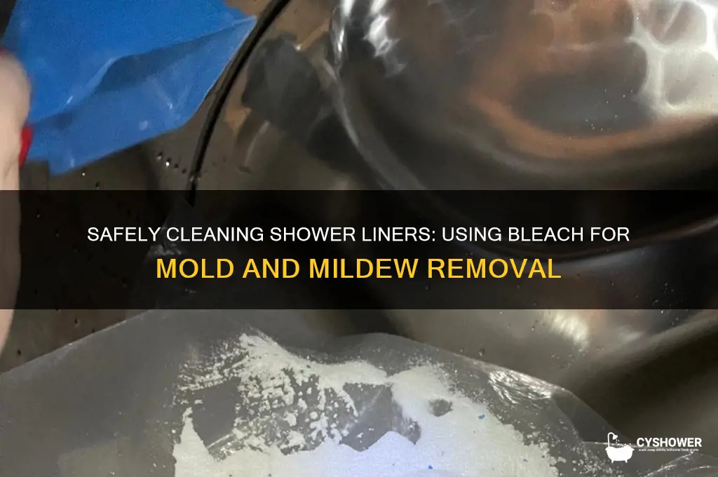 can you awsh shower liners with bleach