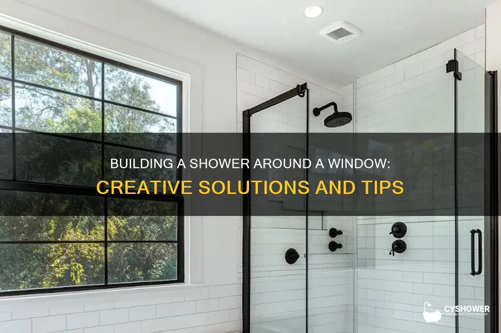 can you build a shower around a window
