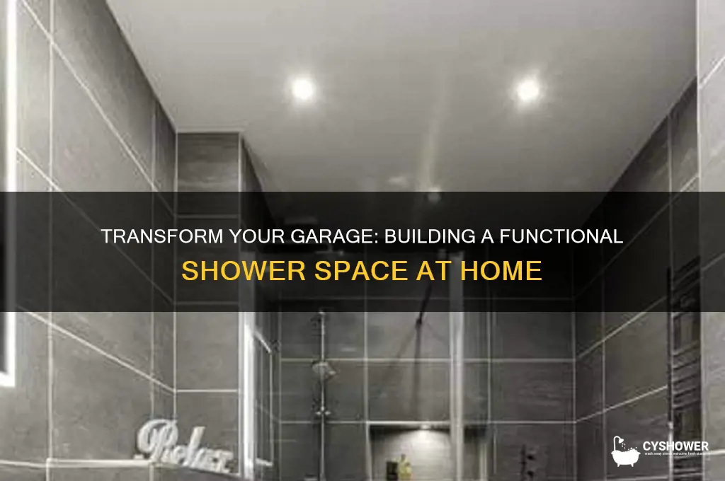 can you build a shower in a garage