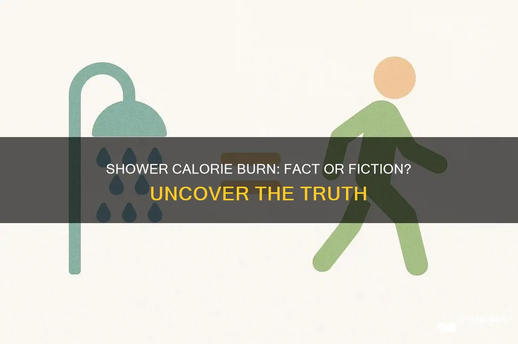 can you burn calories in the shower