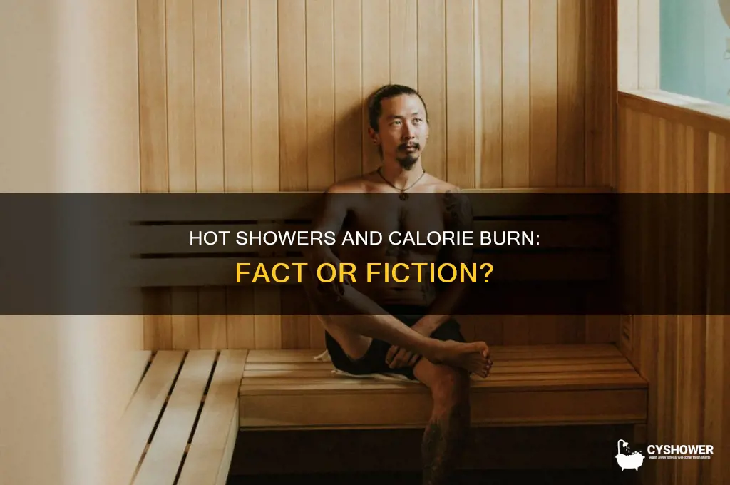 can you burn calories taking a hot shower