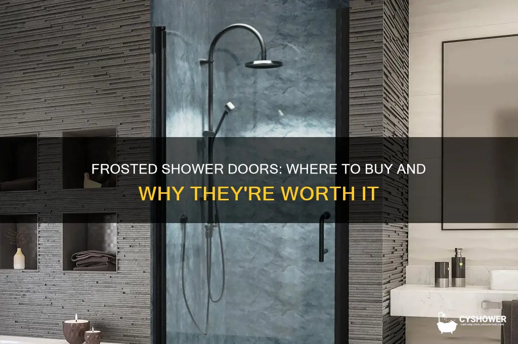 can you buy frosted shower doors