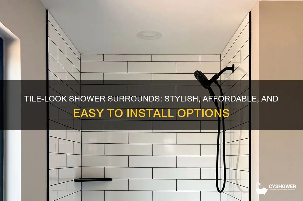 can you buy shower surround that looks like tile