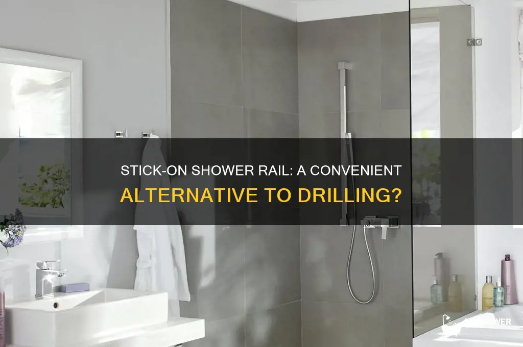 can you buy stick on shower rail
