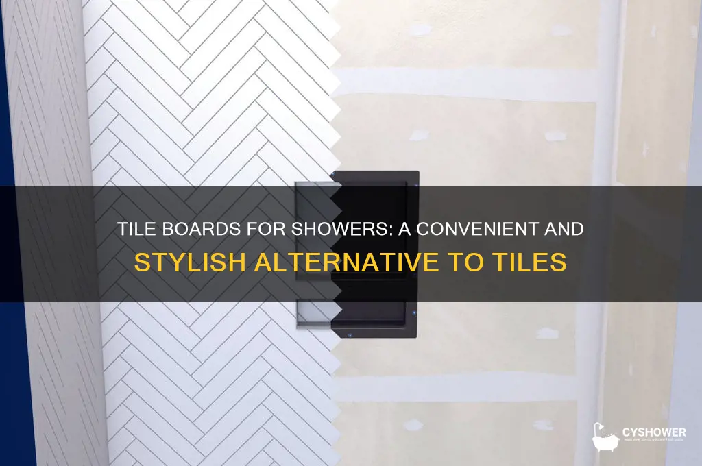 can you buy tile boards for a shower