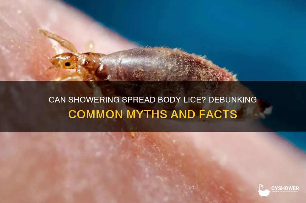 can you catch body lice from a shower