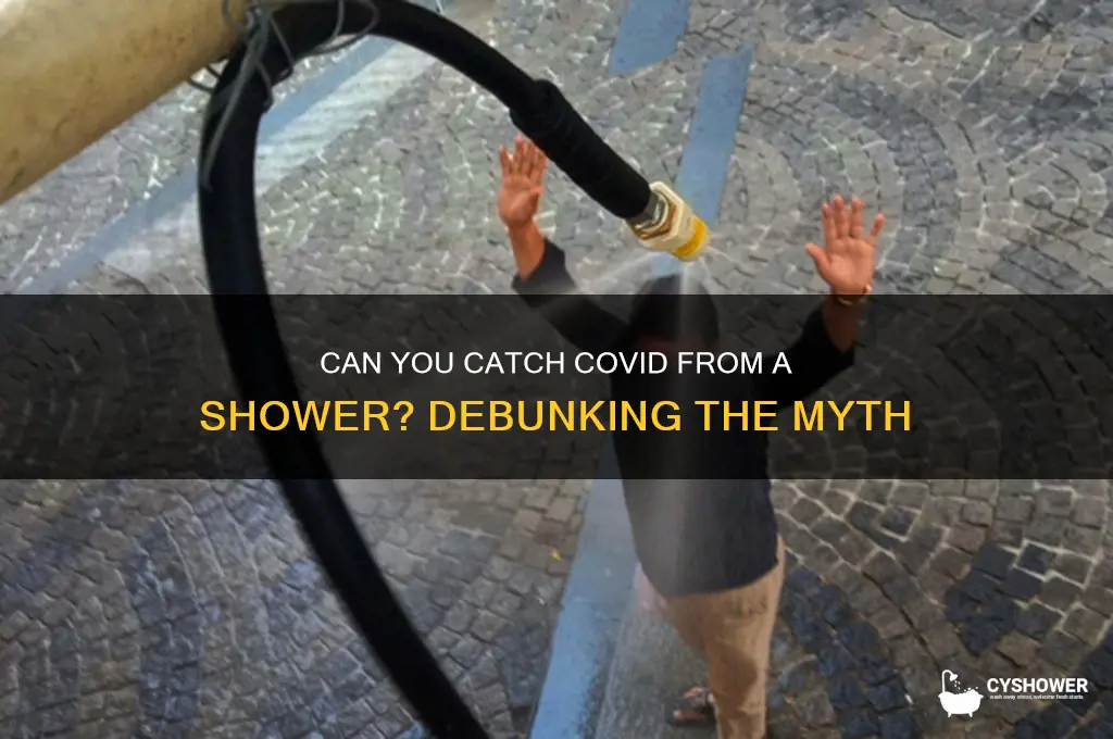 can you catch covid from a shower