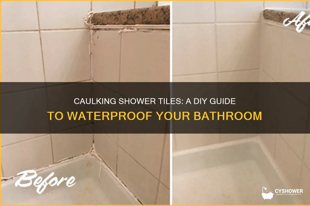 can you caulk shower tiles