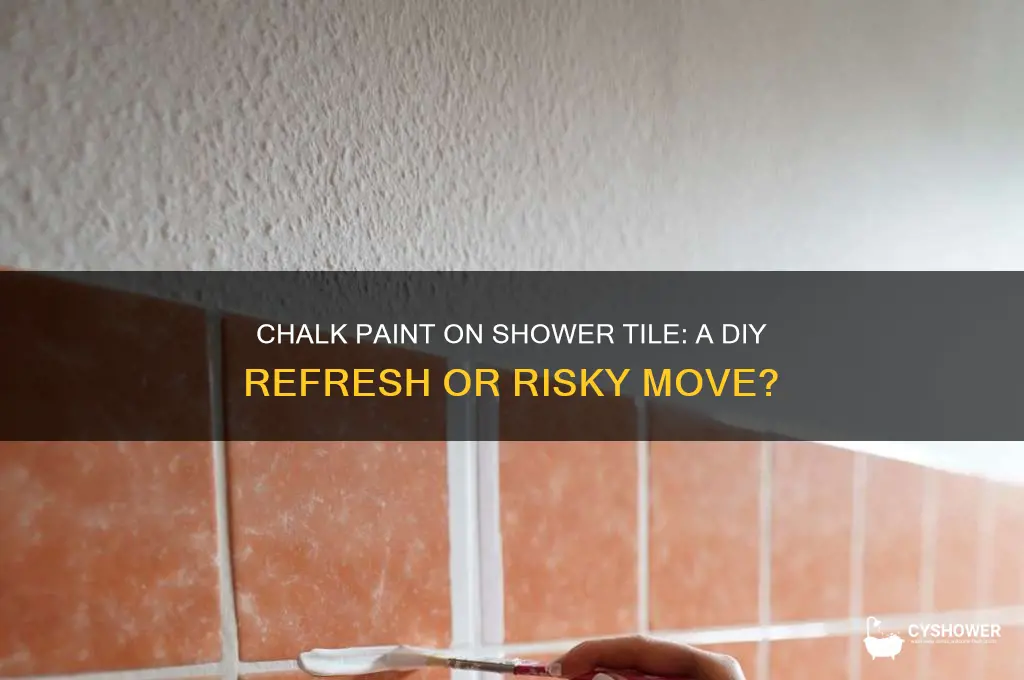 can you chalk paint shower tile