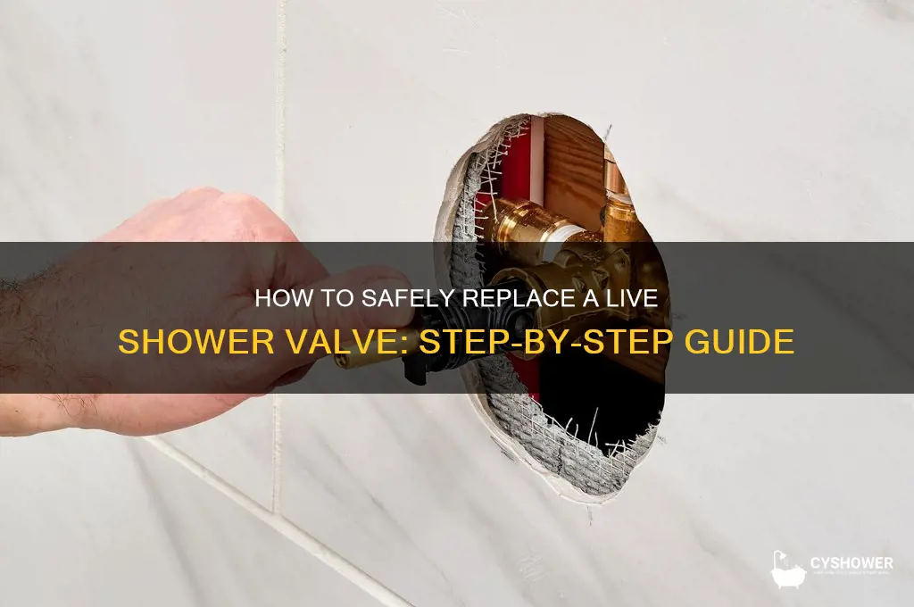 can you change a live shower valve