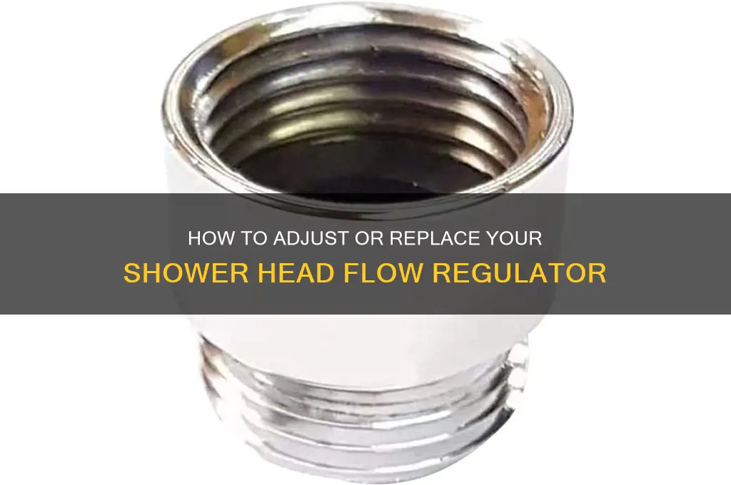 can you change a shower head flow regulator