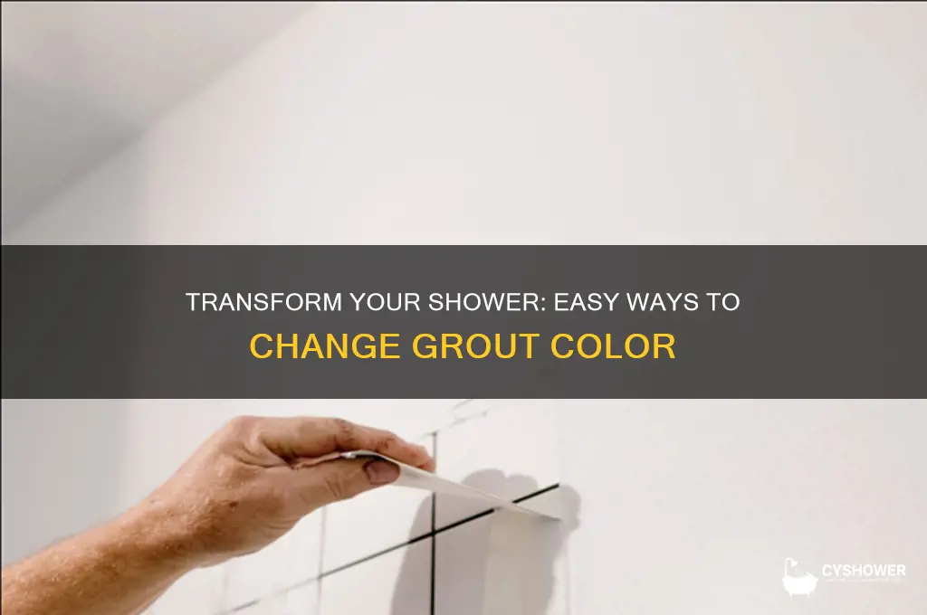 can you change grout color in shower