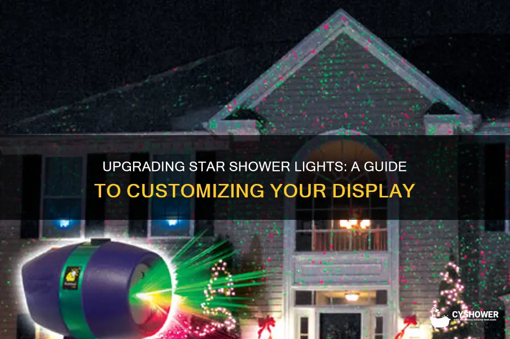 can you change out the lights in the star shower