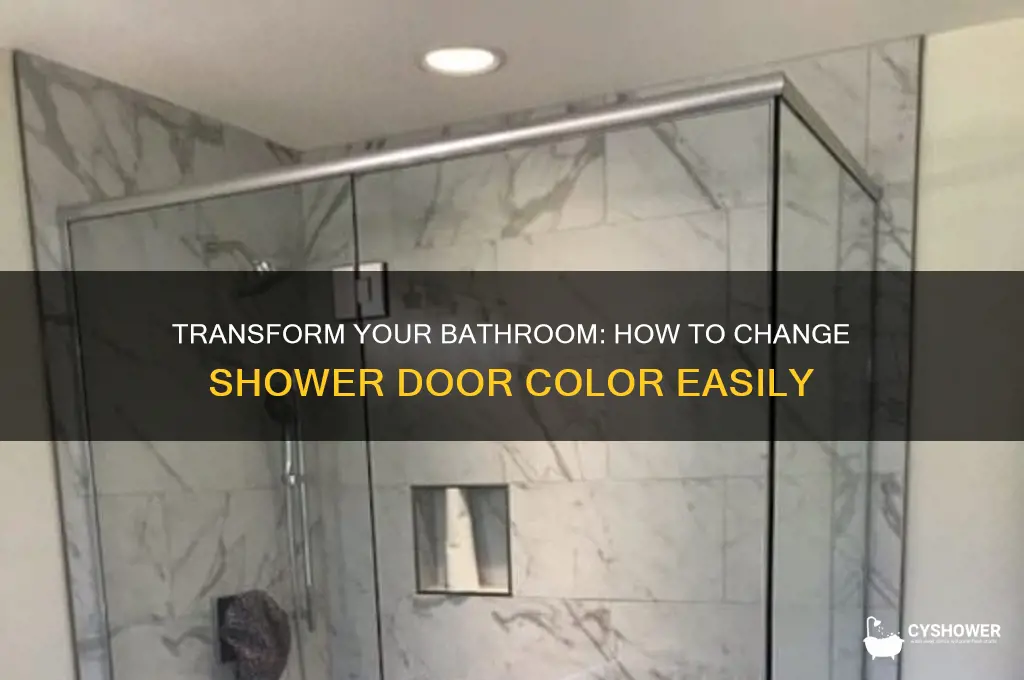 can you change the color of shower door