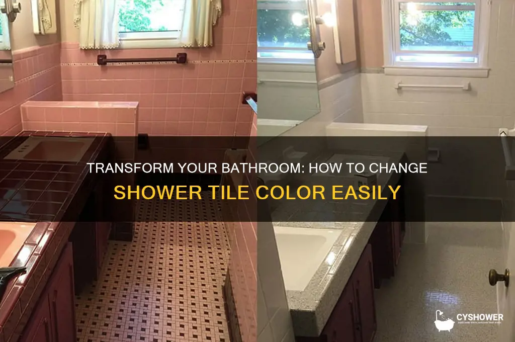 can you change the color of shower tile