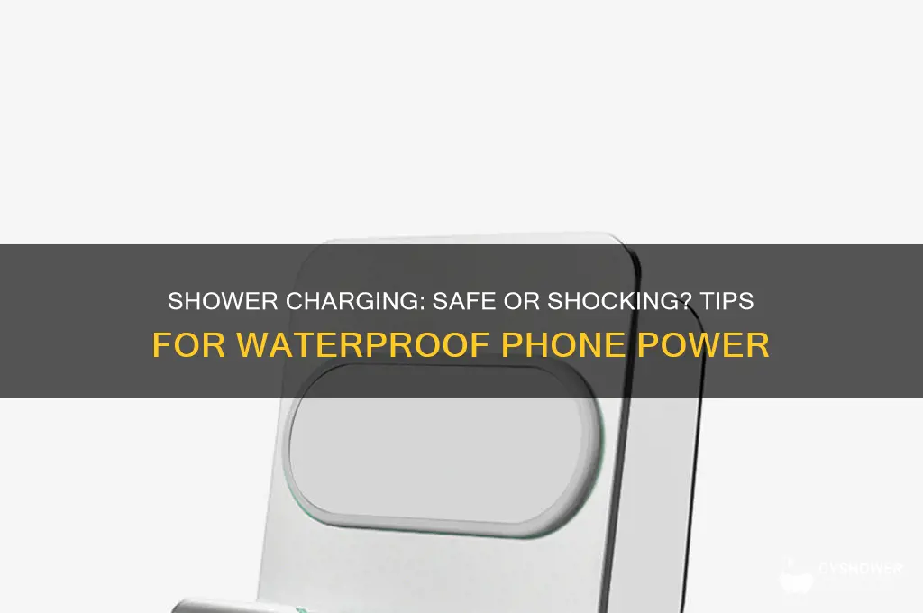 can you charge phone while in the shower