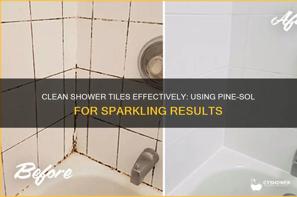can you clean shower tile with pinesol